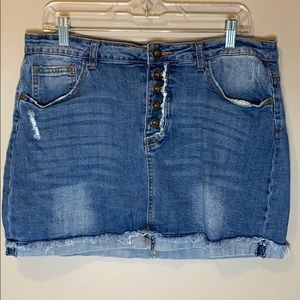 Denim mini. Size 15